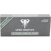 White Elephant 9mm Charcoal Filters (White, 20 Pack)