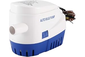 12V Automatic Submersible Boat Bilge Water Pump,760GPH Auto Bilge Pump with Float Switch-Blue