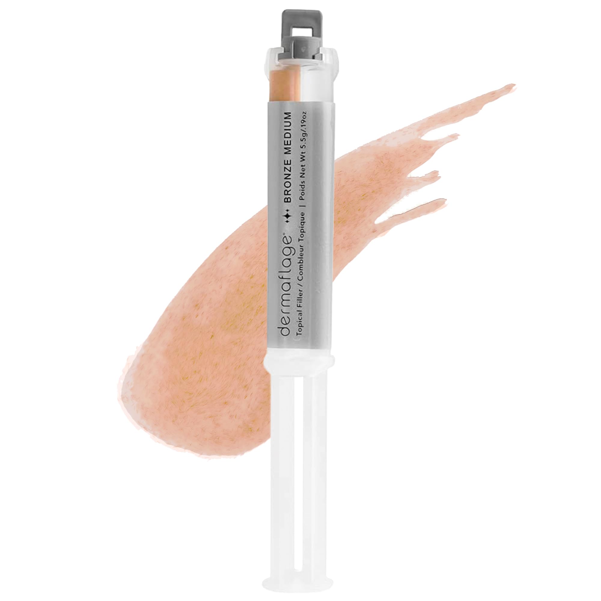 Dermaflage Topical Scar Filler Single Refill Applicator (Bronze Medium) - Hollywood Silicone Scar Gel for Recessed Acne Scars, Wrinkles, Discoloration & Deep Pockmarks (30 Applications) — image 1