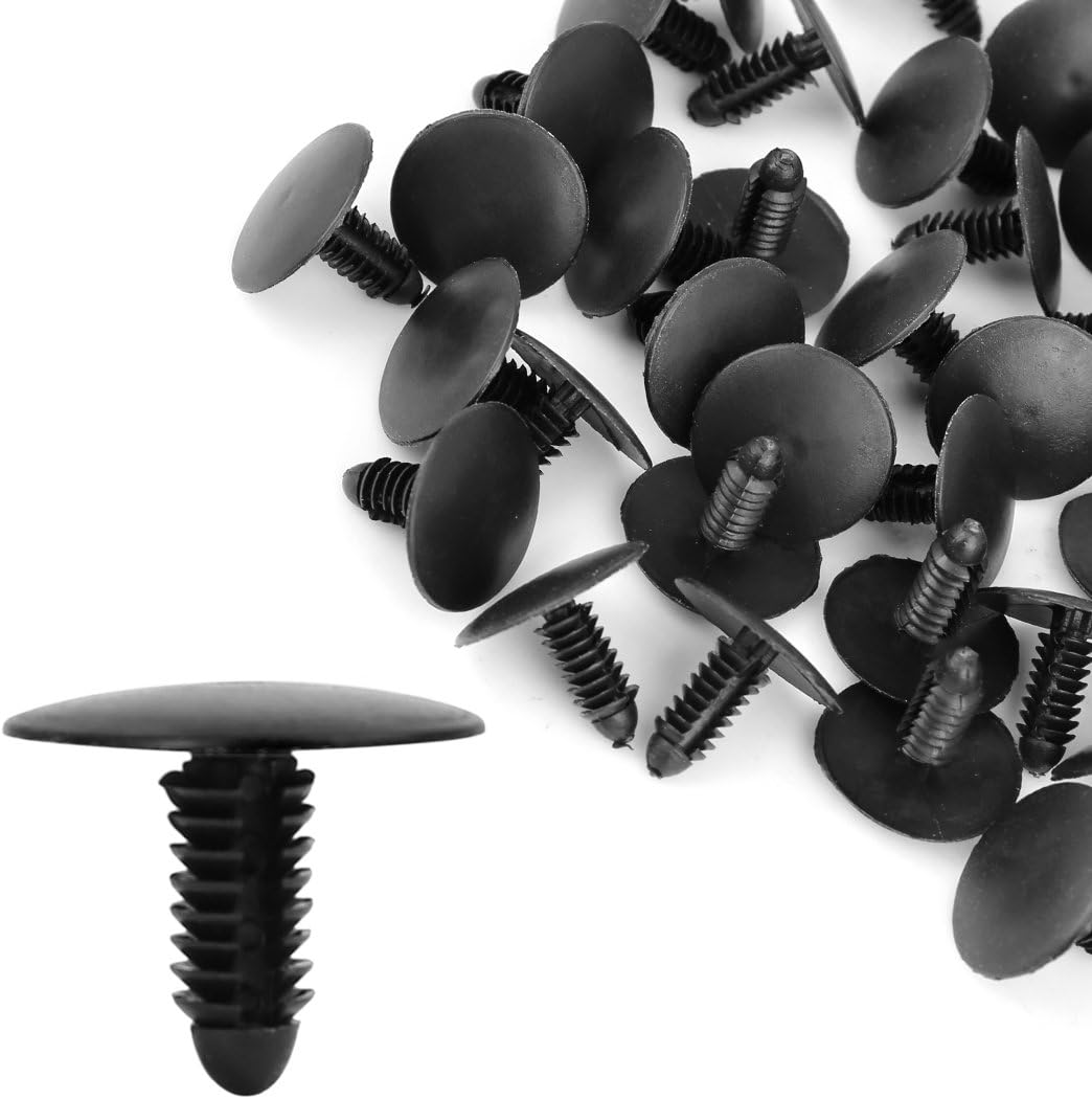 uxcell 50pcs 25 x 7.5mm Fairing Trim Plastic Rivet Clips, Clips
