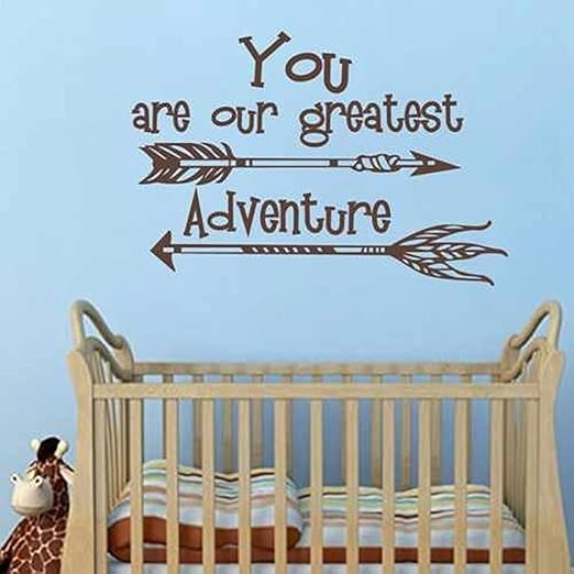 Decals Stickers Vinyl Art Nursery Decor Our Greatest Adventure Baby Wall Art Quotes Vinyl Decal Stickers Home Garden Mod Ng