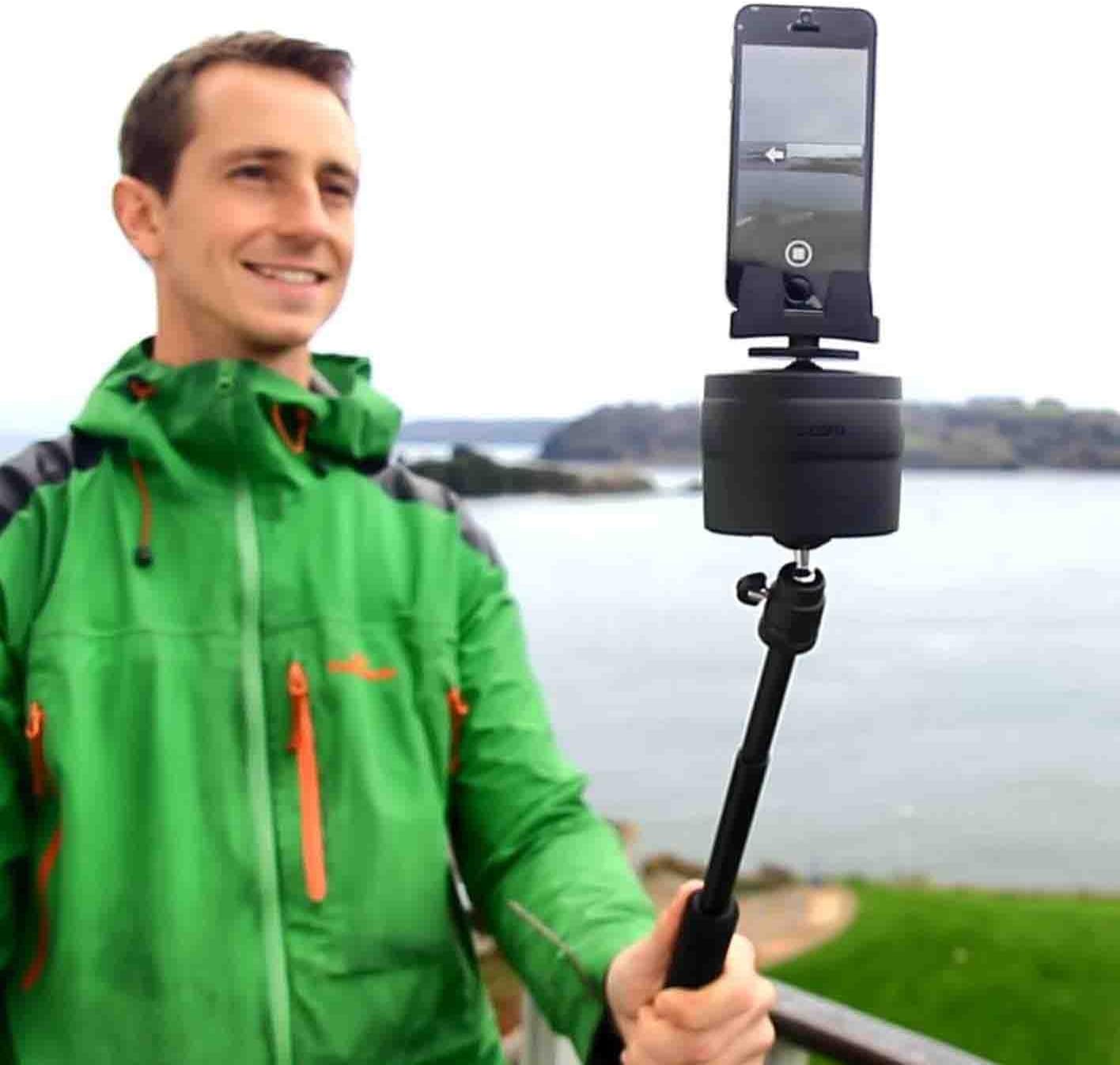 TurnsPro - Time Lapse Camera Mount - Panning Rotating 360 for GoPro DSLR iPhone. Motorised Pan Head for Panoramic Photos : Camera & Photo