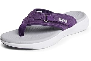 DREAM PAIRS Women's Arch Support Flip Flops Comfortable Thong Sandals