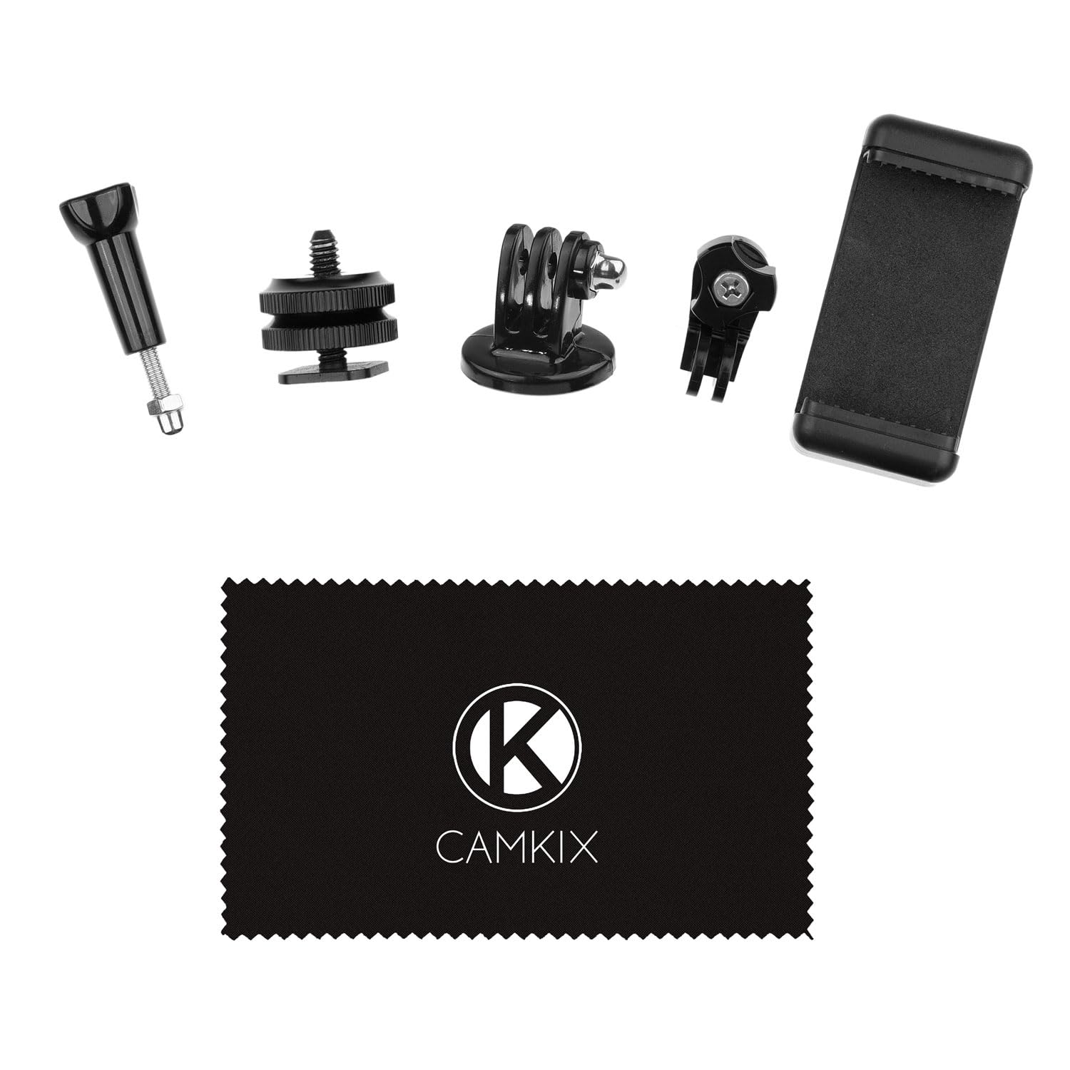 CAMKIX Hot Shoe Mount Adapter Kit Compatible with Phone or Action Cam to the Flash Mount of your DSLR Camera - Record your Photo Shoot or use Phone Apps for Lighting, Monitoring or Controlling