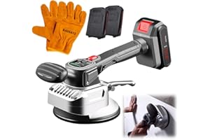 BAUSATZ Tile Vibration Machine Tool - Upgraded and Enlarged Tile Suction Cup,10 Speed Adjustable Auto Leveling Handheld Tile Laying Machine