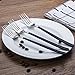 Jue High Quality Forks Set of 8 Stainless Steel Flatware Sets 18/10 Vacuum plating Black
