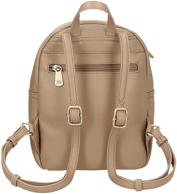 Elia Rucksack, lässig, Beige, 20 x 25,5 x 10 cm, Kunstleder, 5,1 l von Joumma Bags, Beige, Talla única, Lässiger Rucksack