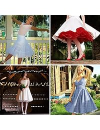 AW Faldas de enagua estilo retro de los años 50 para dama