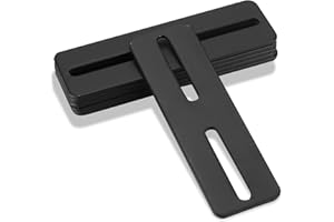 BAYIDUN 6 Pcs Flat Mending Plates, Flat Straight Brace Brackets Plates Support with Slots, Heavy Duty Flat Repair Plates Brace Strap Fixing Bracket Connector for Furniture Shelf, 5" x 1½", Thickness ⅛