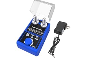 MOTOCOCHE Spark Plug Tester 2 Holes, Automotive Engine Ignition Coil Tester 0-6000rpm Adjustable Working Frequency Car Spark Plug Gap Tool with Protective Cover