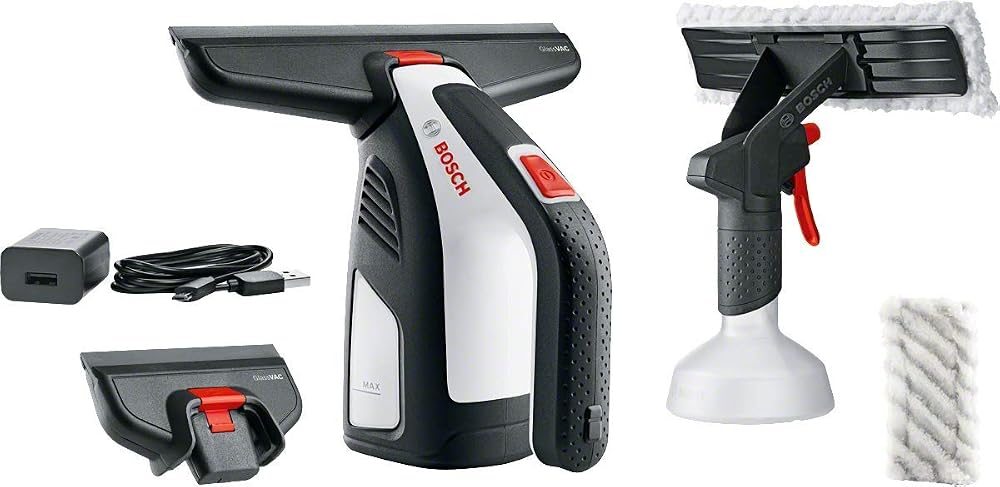 Bosch GlassVAC Cordless Window Vac for Windows Tiles Mirrors 30 Min Runtime