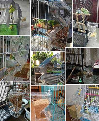 Mrli Pet No Mess Bird Feeder Parrot Integrated Automatic Feeder