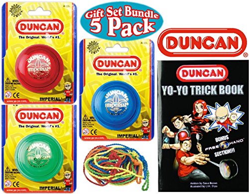 image for Duncan Yo-Yo Imperial (3), Trick Book & 10 Strings Deluxe Gift Set Bun