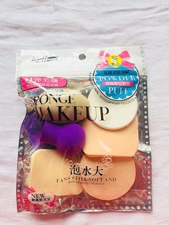 ALEMKIP Sponge Makeup 6 In 1 Beauty Blender Multicolor