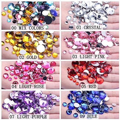 Nizi Jewellery Gold Coloration Spherical Form Acrylic Rhinestones Flatback Earth Faceted Strass Gems 3D Nail Artwork Decorations Craft Artwork Equipment 16MM 500PCS