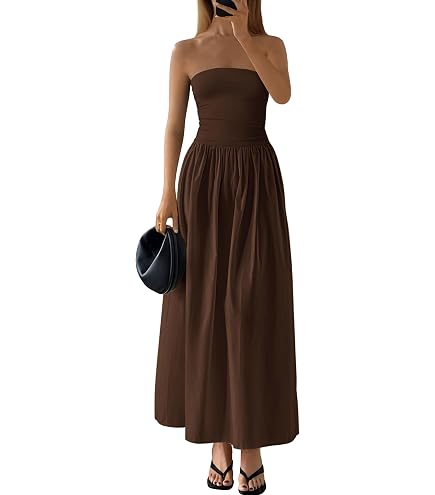 long dress cute PRETTYGARDEN Women Sleeveless Casual Flowy Maxi Dress,Apricot,S STYLE:E02233016 Reformation's Holiday Dresses May Measure Method Closure short wedding dresses