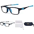 Sports Goggles Glasses Football Soccer Safety Glasses Goggles Adjustable Strap Interchangeable Temples for Men Youth