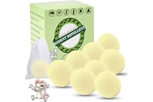 GRITIN Rodent Repellent, Moth Balls for Rodents, Mice Repellent for House, Peppermint Oil to Repel Mice and Rats, Effective and Long-Lasting Mouse Repellent for Indoor & Outdoor Use -8 Packs