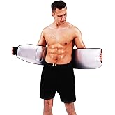 BXVX Sweat Waist Trimmer Trainer Belt Wrap Belly Sweat Band Sauna Slimming Belt for Women and Men Lower Belly Fat Plus Size