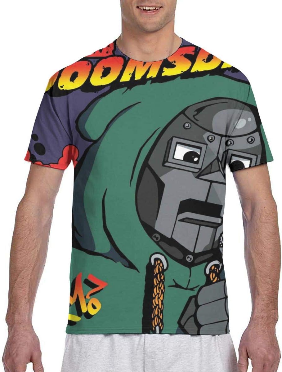 Anita M Tapia MF Doom Mens Funny Graphic Print Tees