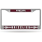 Rico Industries NCAA Montana Grizzlies 12" x 6" Silver Chrome Frame W' Decal Insert Car/Truck/SUV Auto Accessory