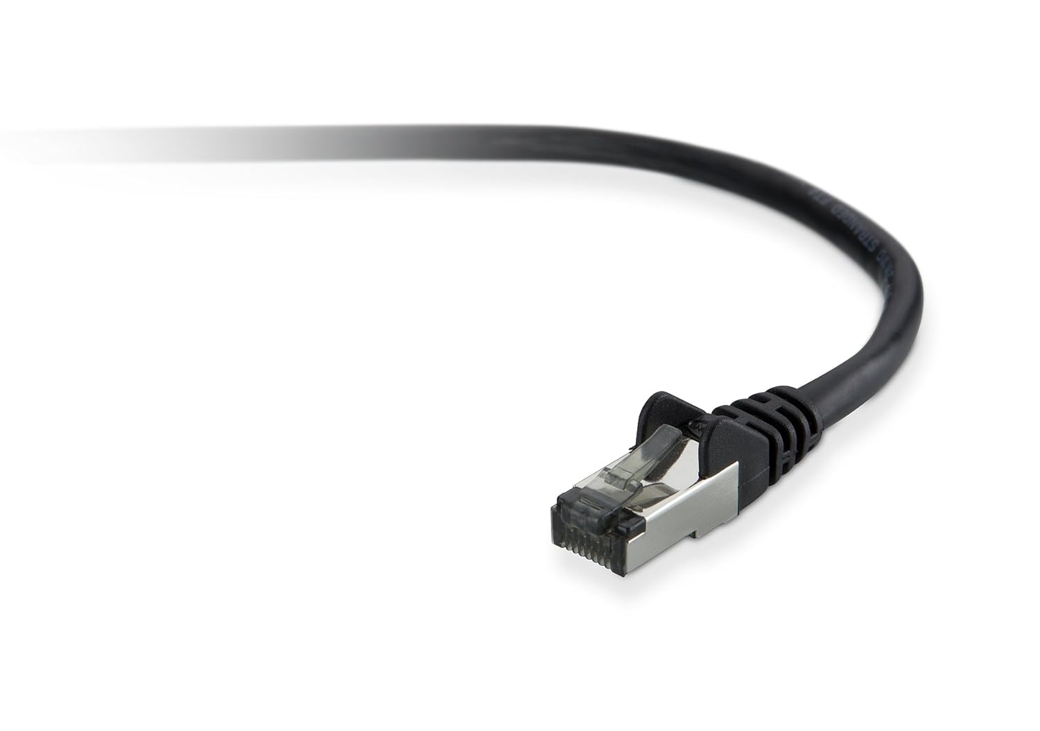 Belkin A3L981BT02MBKHS 2 M Cat 6 Snagless RJ-45 (M) to RJ-45 (M) Patch Cable, Black, 2 meters