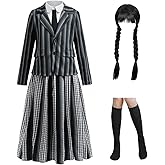 CCJRLM Girl 3 Piece Anime Costume Set Blazer Shirt Skirt for Cosplay Role Play Theme Party Daily Wear