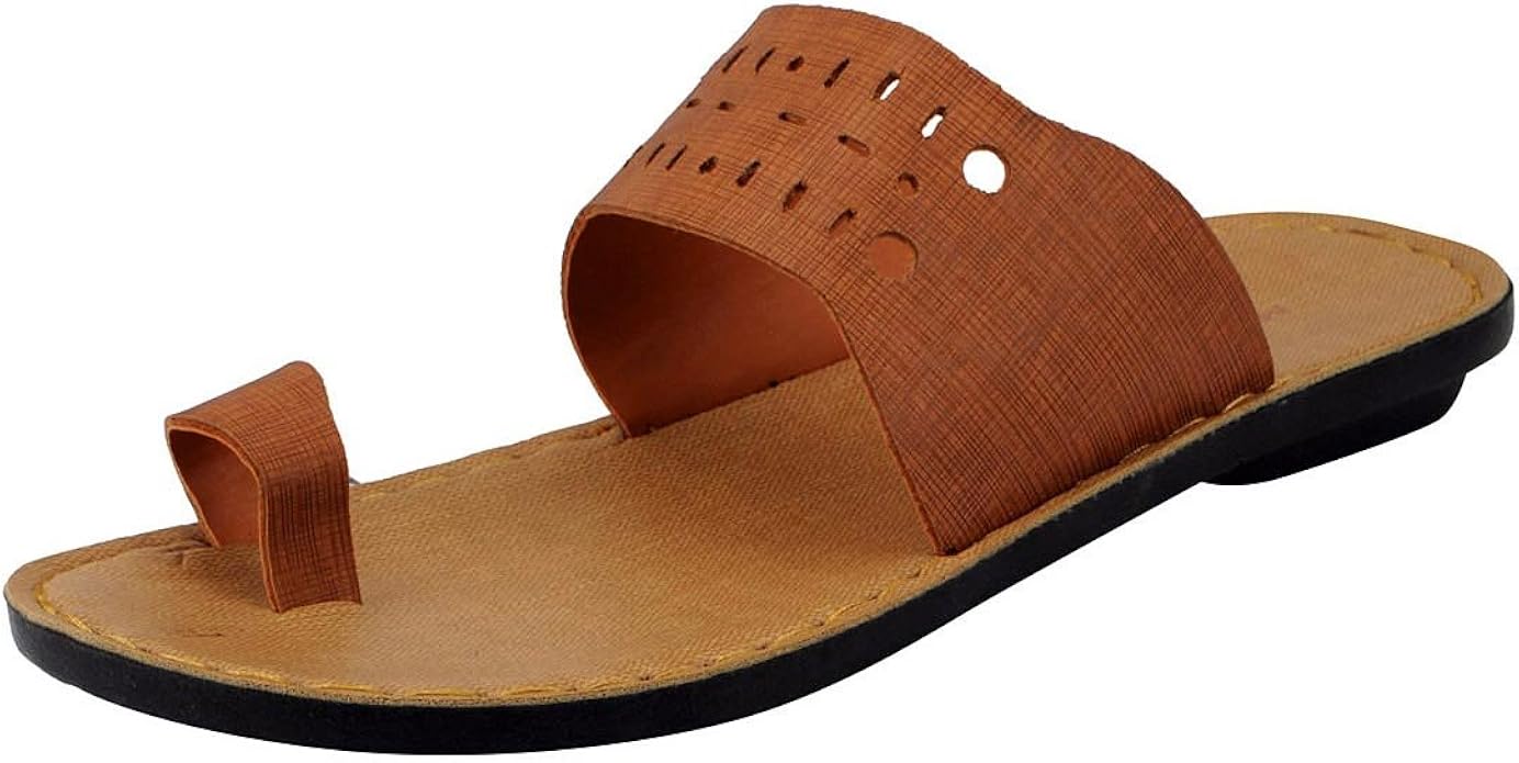 Buy BATA Men 8713121 Tan Slippers(45) at Amazon.in