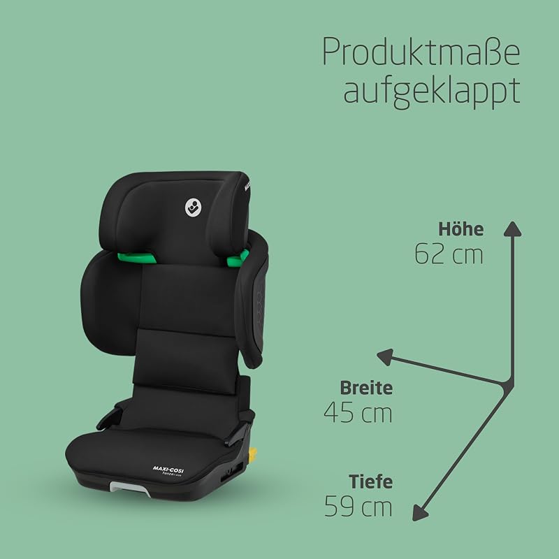 Tanza i-Size, ISOFIX Kindersitz, 100–150 cm, Full Black
