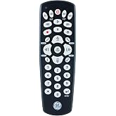 GE Universal Remote Control for Samsung, Vizio, LG, Sony, Sharp, Roku | Apple TV, TCL, Panasonic, Smart TVs, Streaming Players, Blu-ray, DVD, 4-Device, Black, 34708