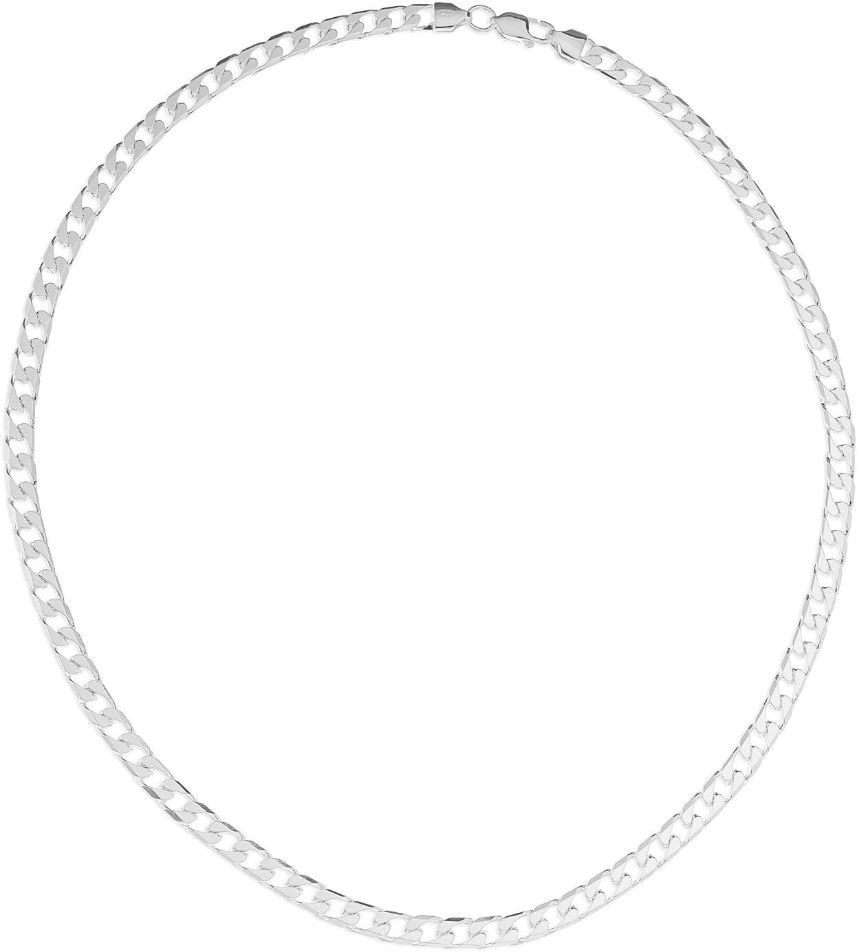Ornami Gents Sterling Silver 1 oz Curb Neck Chain of 50 cm