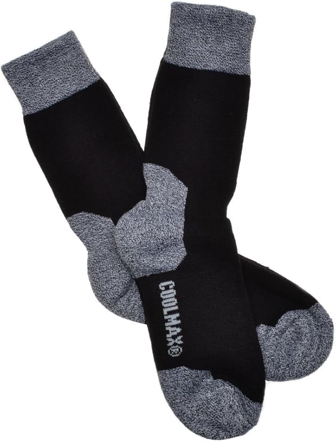 2 Pairs of Ladies Black Wool Coolmax Walking Socks Hiking Amazon.co.uk Clothing