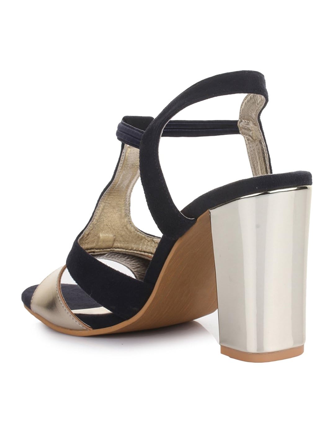 bruno manetti women golden suede leather block heels