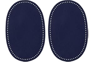 NeoLum 2Pcs Elbow Patches for Jackets and Sweaters, Sew-On Suede Leather Repair Patches, Oval Fabric Knee Patches for Men's C