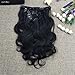 Clip In Human Hair Extensions Natural Black Curly Hair Extensions 7Pcs Curly Clip in Hair Extensions Human Hair for Black Women