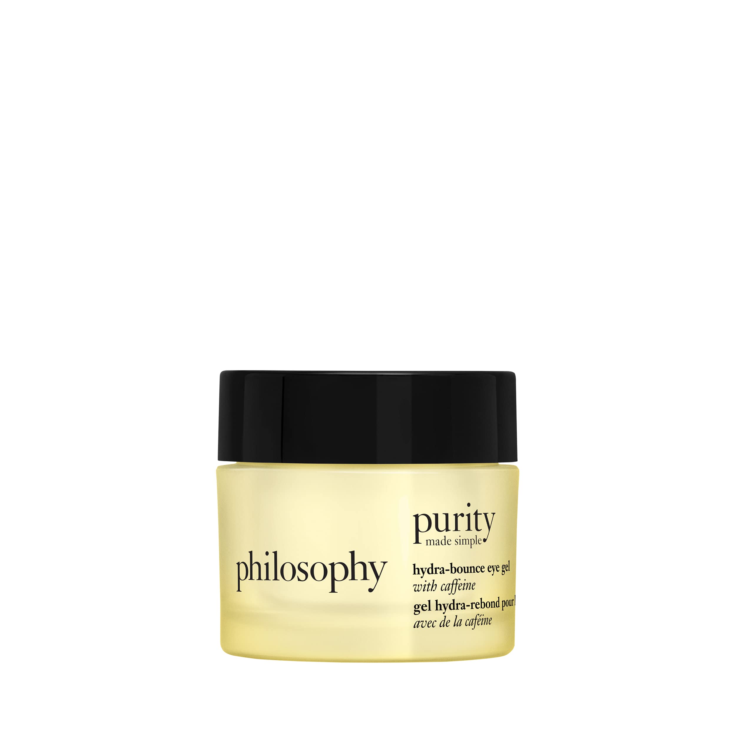 philosophy purity hydra-bounce eye gel 15ml | eye cream for dark circles | with vitamin c & caffeine