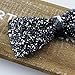 habibee Rhinestone Pre-tied Bow Tie for Men Adjustable Sequin Bow Tie for Wedding and Party Costume Accessories