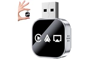 Kivont 3 in 1 Adapter, Wireless Carplay Adapter, Mirror Screen with 2.4/5ghz WiFi and Bluetooth 5.0, Plug and Play & Stable C