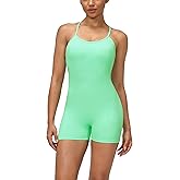 CICI FIVE Womens Jumpsuits Shorts Rompers Workout One Piece Bodysuits Jumpers Yoga Tummy Control Padded Sports Bra