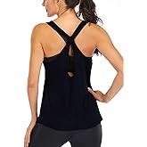 ICTIVE Workout Tank Tops for Women Yoga Tops for Women Loose Fit Backless Muscle Racerback Summer Gym Shirts