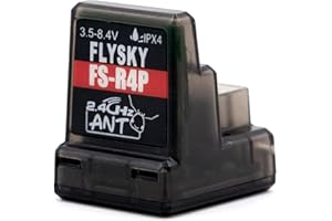 GoolRC Flysky FS-R4P Receiver, 2.4GHz 4CH Receiver ANT Protocol Single Antenna PWM Output Compatible with Flysky FS-G7P FS-ST8 Radio Transmitter for RC Car and Boat