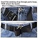 Men's Nylon EDC Outdoor Belt, SANSTHS Tactical Duty Military Belt Fit 40 Waist Black Webbing Gun Belt with Solid Buckle