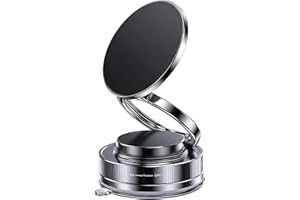 Voowow Phone Holder, Vacuum Adsorption Magnetic, Bracket 360° Adjustable Vacuum Magnetic Phone Holders, Portable for Cars, Ki