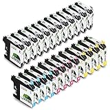 JARBO Compatible Ink Cartridge Replacement for Brother LC103 High Yield, 4 Color, (12 Black, 4 Cyan, 4 Magenta, 4 Yellow), for Brother MFC J870DW J450DW J470DW J650DW J4410DW J4510DW J4710DW J6720
