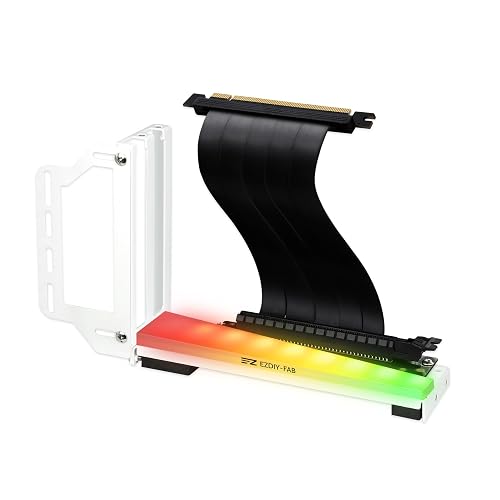 EZDIY-FAB Vertical Graphics Card Holder Bracket with ARGB 5V 3Pin LED ...