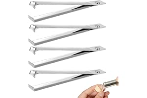 4pcs Garlic Peeler, Stainless Steel Garlic Tweezers Garlic Skin Remover Clips Tongs Fish Bone Tweezers Garlic Peeling Clipper