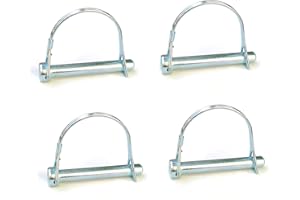 ABIPHOP Safety Coupler Pin Trailer Pin Shaft Locking Pin Wire Lock Pin Zinc Plated Carbon Steel Arch Shapes- 4 Size (M6*70mm, 4)