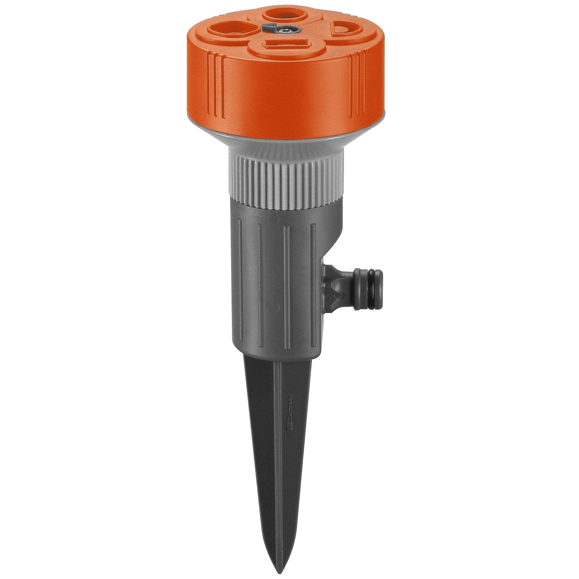 Gardena 02068-20 Twist Classic 4 Pattern Area Sprinkler - Grey/Orange/Black
