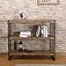 FIVEGIVEN 3 Tier Bookshelf Rustic Industrial Bookcase with Modern Open Wood Shelves, Sonoma Oak