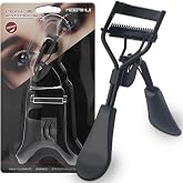 Eyelash Curler for Hooded Eyes,Lash Curle with Built-in Comb and 2 PCS Additional Rubber Replacement Pad,Lifts and Defines